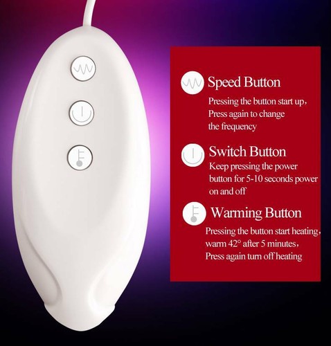 Anal-Clit-Dual-Vibrator-G-Spot-Dildo-Rabbit Adult Sex Toy-Massager-Women-Couples - Picture 8 of 22