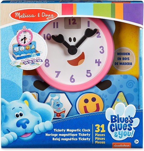 Melissa & Doug BLUE'S CLUES & YOU TICKETY TOCK MAGNETUHR pädagogisch NEU - Bild 6 von 9