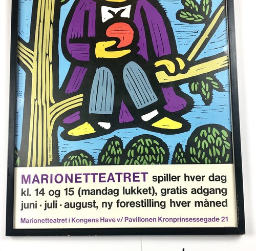 Danish Marionette Puppet Theater in the Kings Garden Art Poster Kia Matthiessen - Picture 3 of 10