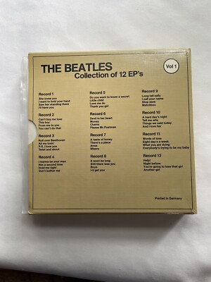 THE BEATLES EP BOX SET (12) Mexican/GERMAN PRINTED UNPLAYED