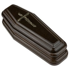 Solid wood casket keepsake Cremation Urn, Coffin shaped Urn