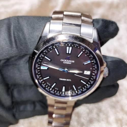 Casio OCW-S100-1AJF Oceanus Titanium Radio Solar Watch From Japan Used Casio - Picture 11 of 13