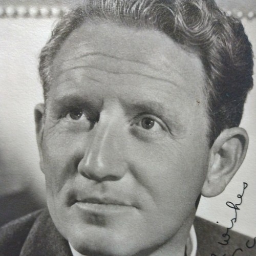 Vintage Early Hollywood Spencer Tracy Studio Card Photo printed Signed actor - Picture 3 of 7