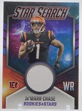 💥JA'MARR CHASE ROOKIE PATCH 2021💥PANINI ROOKIES & STARS STAR SEARCH PATCH🔥