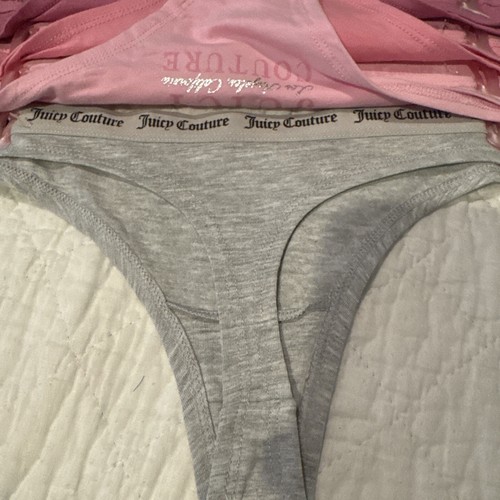 JUICY COUTURE INTIMATES 7 PACK THONG PANTIES COTTON VISCOSE SPANDEX LARGE - Picture 15 of 17
