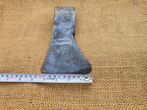 "GOLDENBERG" VINATGE FRENCH AXE HEAD ANTIQUE HATCHET FOREST SURVIVAL BUSHCRAFT - Picture 13 of 14