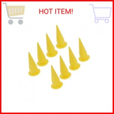 Caulk Cone Nozzle, 8PCS Cone Nozzle PE Plastic Yellow Corrosion Resistance