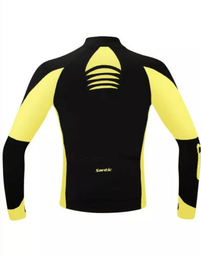 Santic Power Dry Cycling Men’s Jersey Long Sleeve Sz 2XL FULL ZIPPER Jacket NEW - Picture 2 of 5