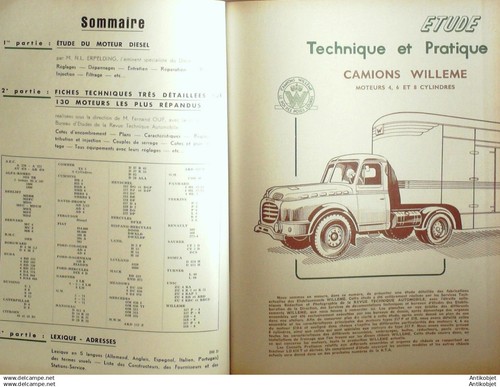 Revue Technique Automobile Trucks Willeme Bernard Berliet T100 139 #1957 - Bild 6 von 6