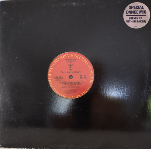 Paul McCartney - NO MORE LONELY NIGHTS - RARE PROMO 12" - 1984 - VINYL: NM - Imagen 2 de 4