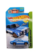 2015 Hot Wheels '70 Ford Escort RS1600 #221 Grabber Blue - Fast & Furious