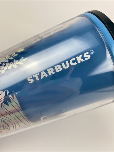 Vaso de vacaciones de Navidad Starbucks 2021 azul sirena iridiscente excelente ¡Bonito! - Imagen 5 de 12