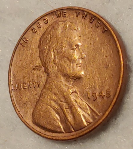 1945 No Mint Mark Wheat Penny Circulated Ungraded - NICE - US Coin - Picture 2 of 9