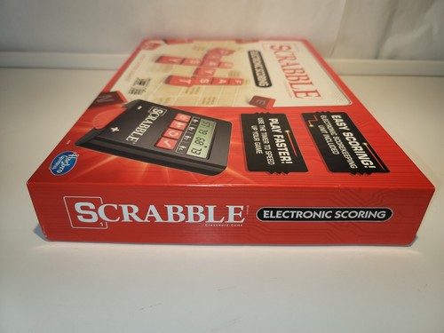 Scrabble Electronic Scoring Crossword Board Game Hasbro Complete - Picture 9 of 11