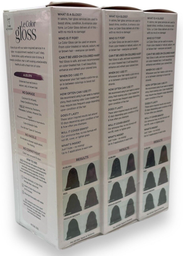 L'oreal Le Color Gloss One Step Toning Gloss (4fl.oz/118ml) Lot Of 3 You Pick - Picture 12 of 12