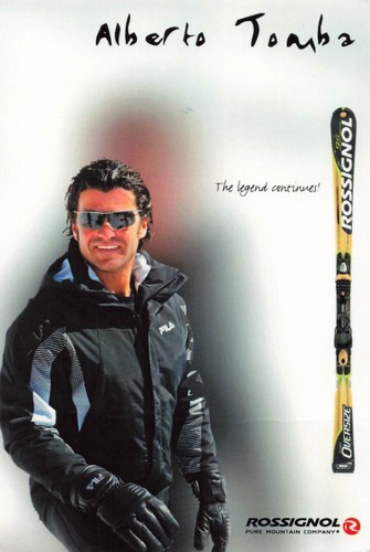Alberto Tomba Autographed Postcard (Alpine Ski World Cup Champion) 9088 E - Picture 1 of 2