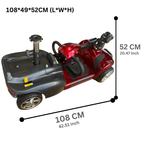 Electric Mobility Scooter 250W Powerful 4 Wheel Portable Motorised EScooter X-02 - Picture 19 of 23