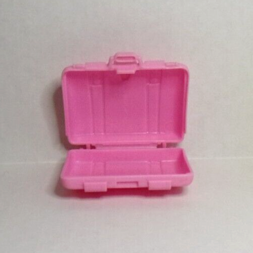 Juego de equipaje Barbie 2 piezas equipaje 3 perchas carro rodante 1989 Mattel usado vintage - Imagen 7 de 12