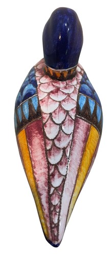 Ceramic Pottery Duck Figurine Mid Century Modern Hand Painted VNTG 7” L x 4” T - Picture 4 of 9