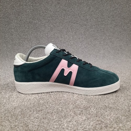 Karhu Trampas scarpe uomo sneakers verde rosa taglia 8,5 allenatore casual atletico - Foto 5 di 11