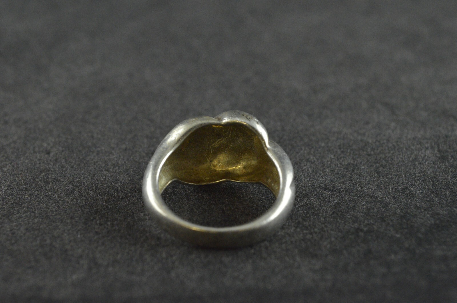 Knot Sterling Silver Ring with gold and Marquisettes Stones