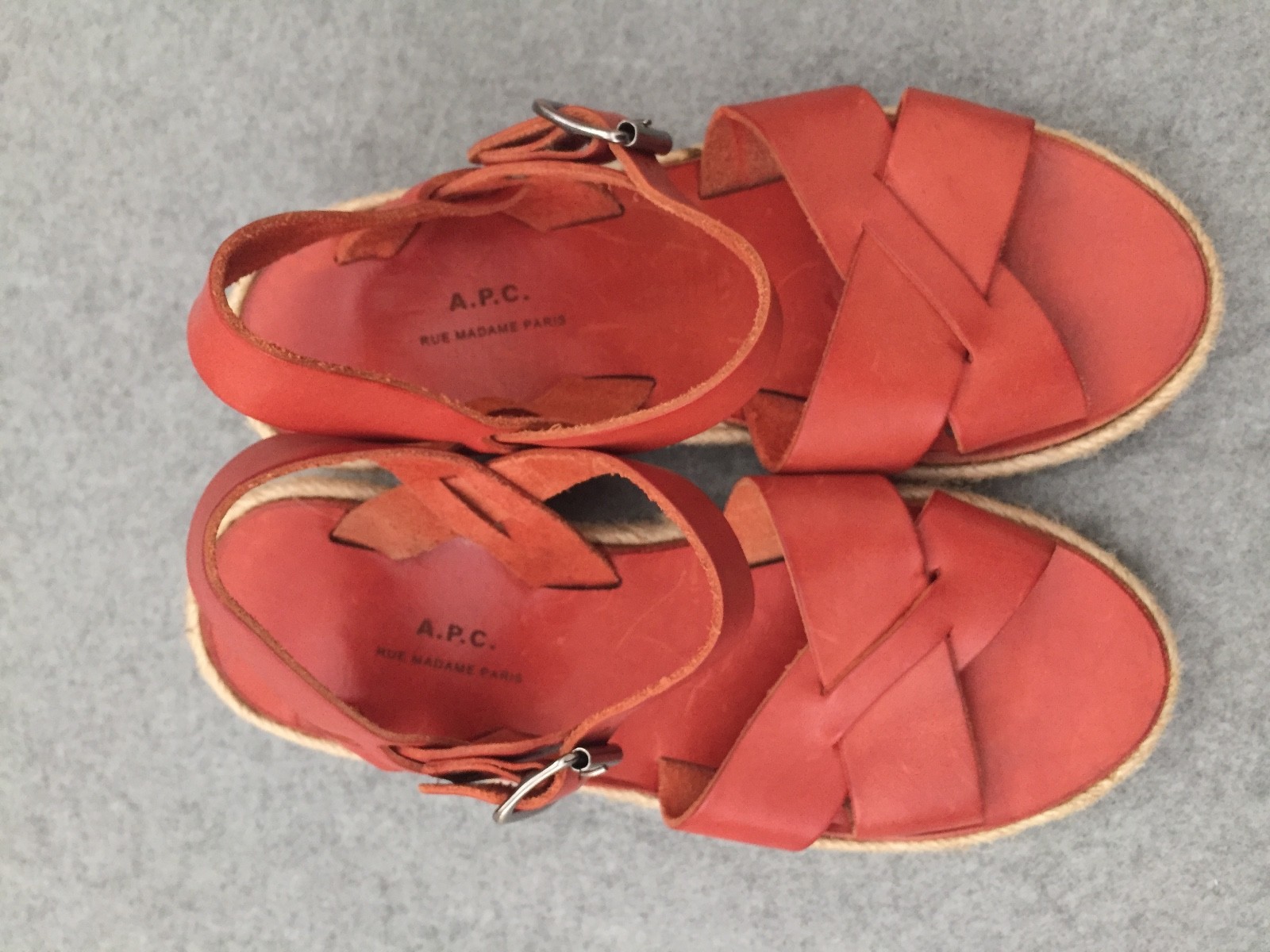 APC Zeppa Corallo Pelle Sandali Cinturino Cross Over Over Over s.36 UK3 APC 0efe71 APC Zeppa Corallo Pelle Sandali Cinturino Cross Over Over Over s.36 UK3 APC 0efe71
