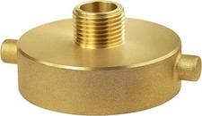 Fire Hydrant Hose Adapter, 2-1/2" NST(NH) Female x 3/4" GHT Male Brass Fire