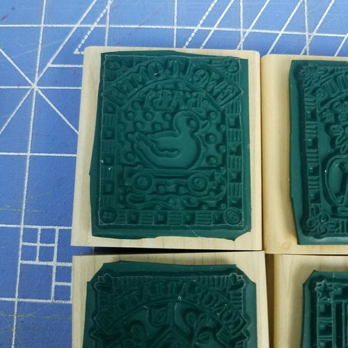 Stampin Up Saluti Regalo Set di 4 Timbri in Gomma Blocco di Legno Congratulazioni per Te - Foto 4 di 12