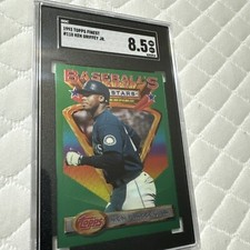 1993 Topps Finest - #110 Ken Griffey Jr SGC Graded 8.5