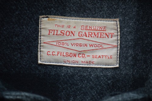 Vintage 1960's Union made C.C Filson black/grey plaid cruiser jacket L/XL - Picture 4 of 9
