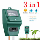 3-in-1 Soil Tester Moisture/Light/Ph Sensor Meter Tool For Garden Potted Plant