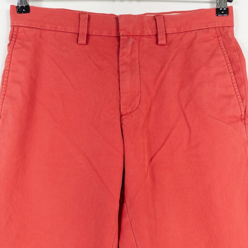 Pantalones chinos Banana Republic para hombre 30 x 30 rojos Emerson 100 % algodón pierna recta - Imagen 2 de 9