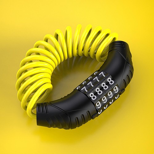 1m Bicycle Lock Combination Lock Stretchable For Motorcycle Electric Car Scooter - Foto 8 di 12