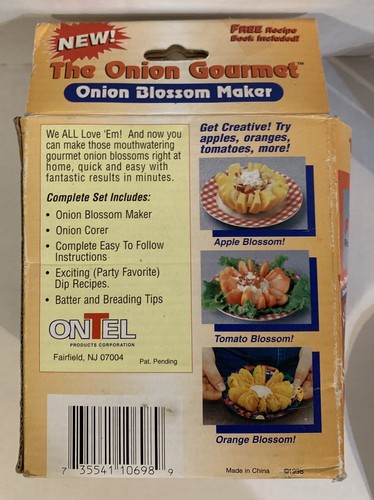 The Onion Gourmet Onion Blossom Maker Blooming Onion As Seen on TV Recipe Inc - Picture 3 of 3