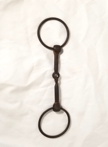 Vintage Wrought Iron Horse Bit Snaffle Bit Black Decorative Wall Hanging 12" - Picture 2 of 7