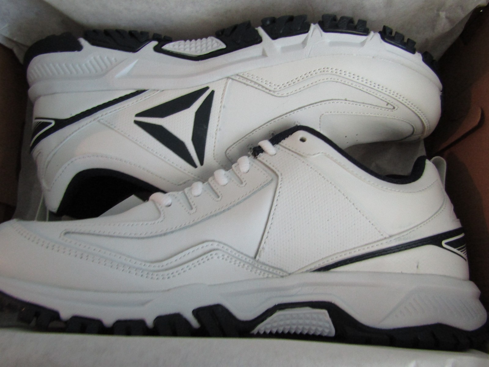 La reebok ridgerider Uomo scarpe bianche pelle nuova dimensione 13 marina marina 13 ff2c97 La reebok ridgerider Uomo scarpe bianche pelle nuova dimensione 13 marina marina 13 ff2c97