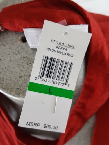 New 1. STATE Size Large Rust Color Choker Sleeveless Hi-Lo Top - Picture 5 of 5