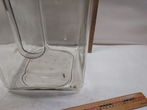 Vintage G.13 Clear Glass Battery Jar USA Made Large 12"x 7½" x 6½ - Picture 4 of 13