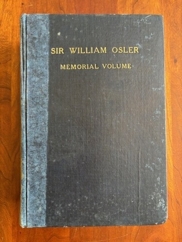 1926 Sir William Osler Memorial Volume International Association Medical Museums - Bild 3 von 4