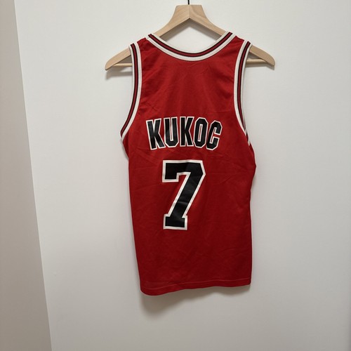 Vintage 90s Champion Chicago Bulls Toni Kukoc Jersey Size 36 NBA Michael Jordan - Picture 4 of 5