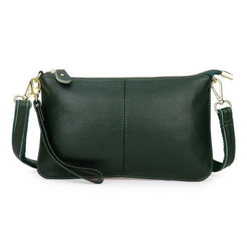 Damen-Clutch Aus Echtem Leder Messenger-Handtasche Umhängetasche æ - Bild 35 von 41