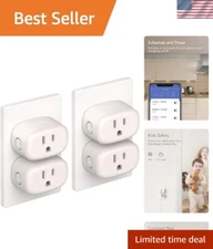 4-Pack Smart Plug Set for Alexa and Google Home - Voice-Controlled Automation