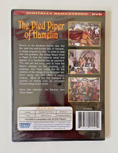 The Pied Piper of Hamelin DVD Van Johnson 2004 Digiview Productions Remastered - Picture 2 of 2