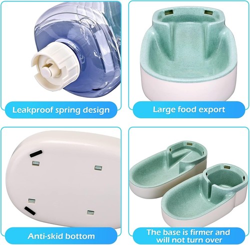 Automatic Pet Feeder Water Dispenser Set 3.8L Drop Resistant Ideal for Travel - Picture 7 of 8