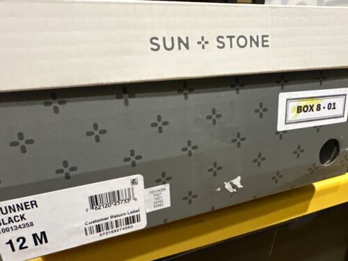 SUN+STONE Men's Gunner Faux-Leather Lace-Up Boots - Black - Size 12M - Picture 2 of 7