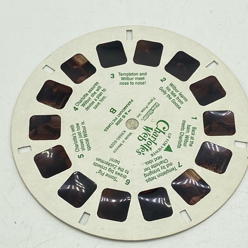 Vintage View Master Mattel Fisher Price 2002 - lila/rot Farbe Charlotte's Web - Bild 5 von 5