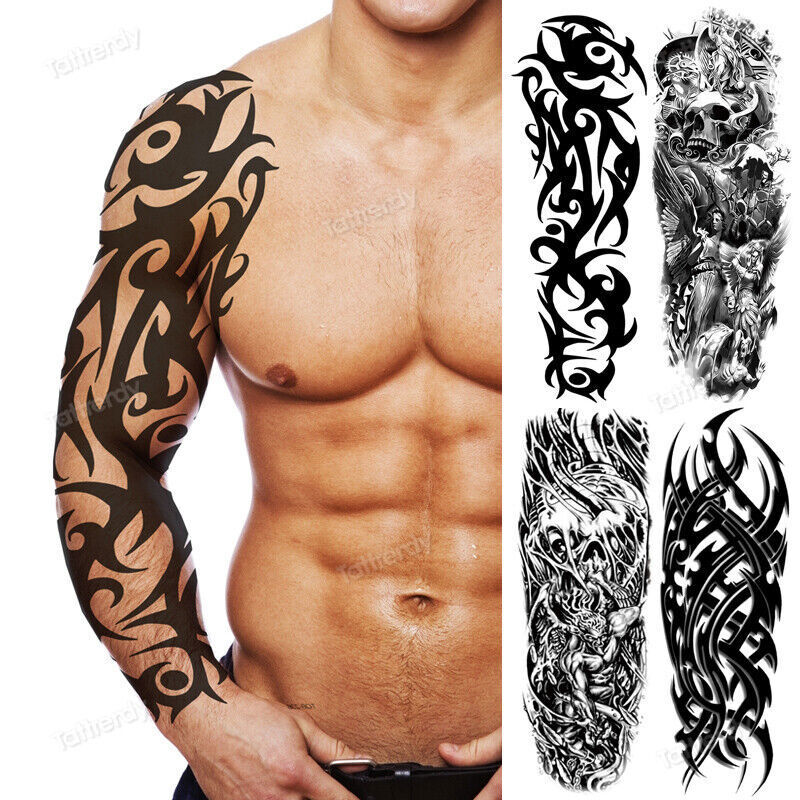Tribal Forearm Sleeve Tattoo Designs
