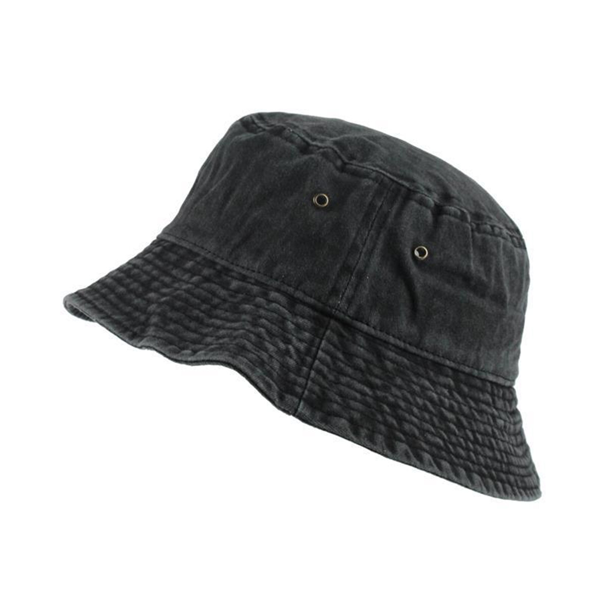 Cotton Bucket Hat for Men Women Summer Sun Protection Fishing Camping Boonie Cap-image