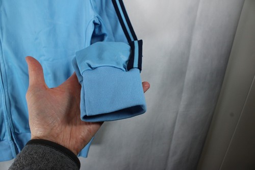 Vintage Adidas Ventex Trainingsjacke Herren Large Babyblau Made In France 70er 80er - Bild 5 von 15