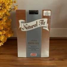 NIB Pantyhose Sandalfoot Soft Satin Feel Invisible Reinforced Toe Nylons Tights